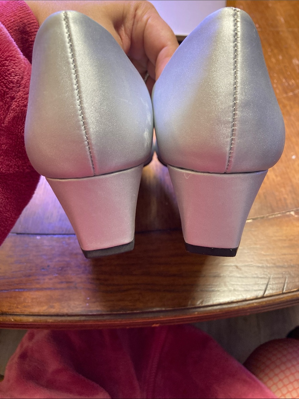 easy street Silver Metallic Short Heels - Picture 8 of 9